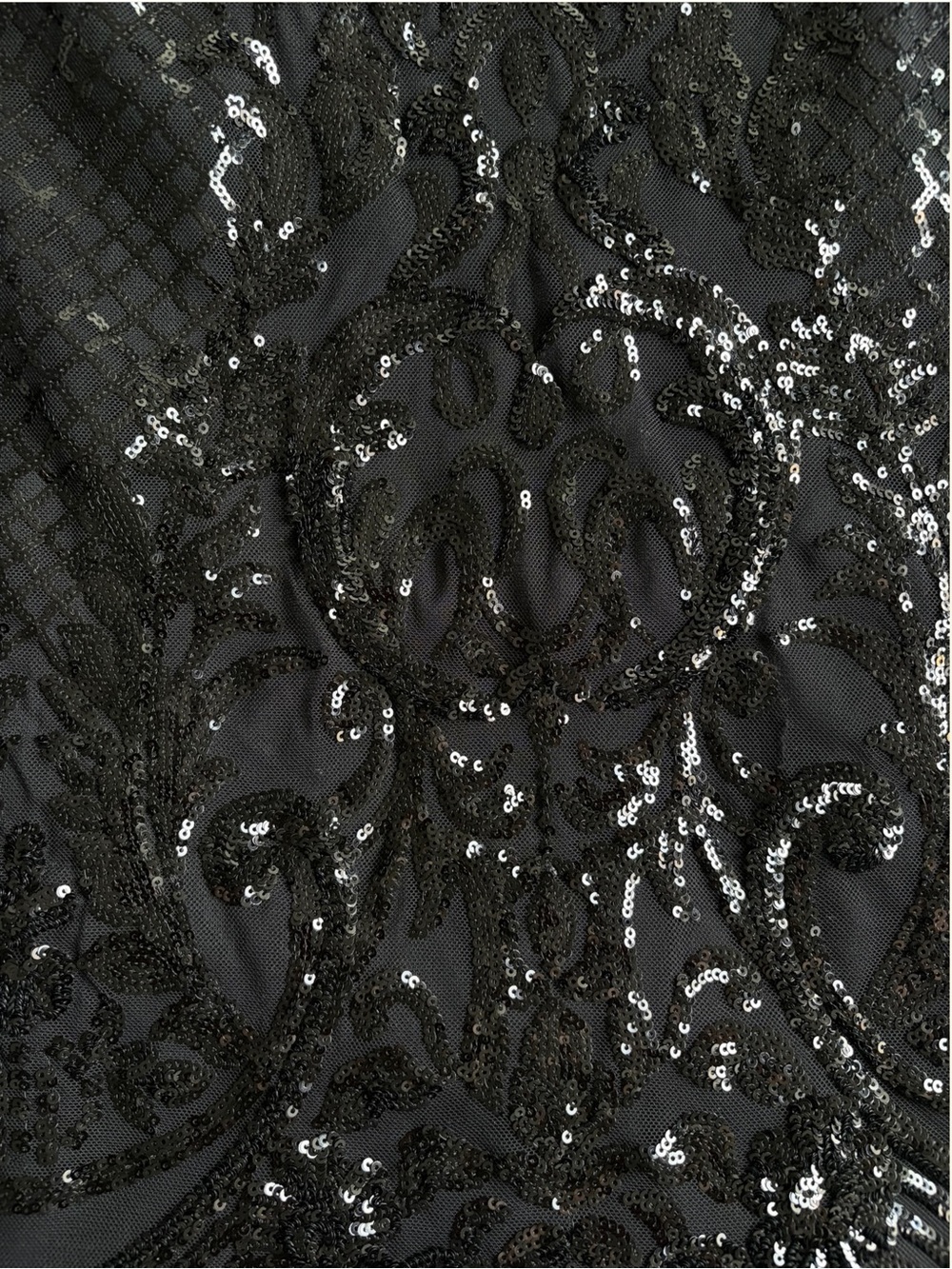 NWT B Smart Black Sequin Mini Dress Feather Trim Cocktail Party Size XL 962Y962E - Picture 10 of 12